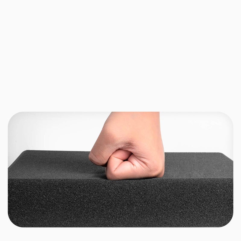 Jber فوم استوديو أكوستيك JBER، 6 عبوات 2" × 12" × 12" لوحات فوم صوتية C-Panel لعزل الصوت معالجة جدران الاستوديو padding امتصاص الصوت بلاط هرمية مقاومة للحريق - Image 4